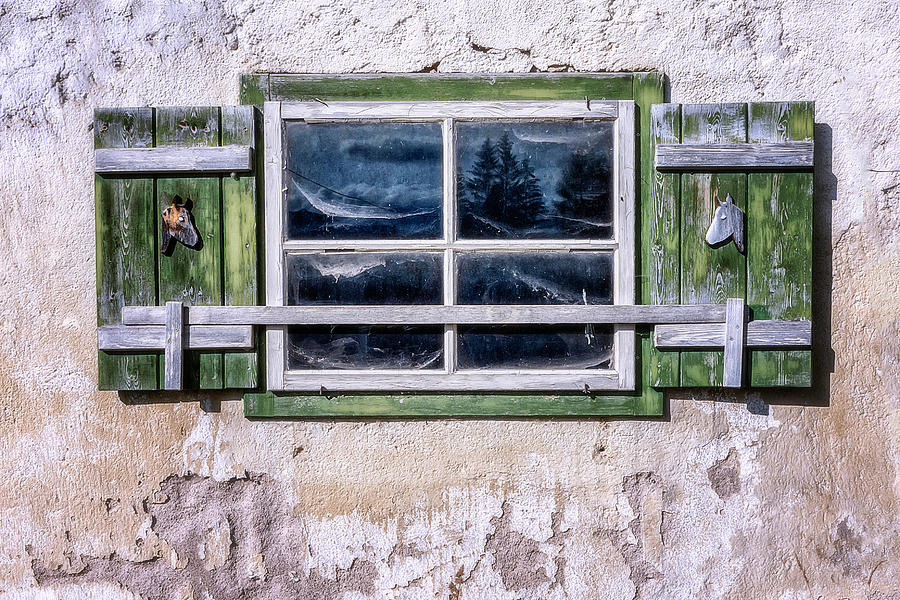 A farmhouse window Photograph by Wolfgang Stocker