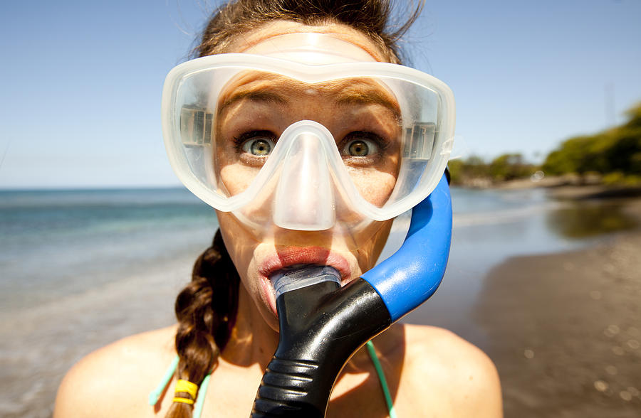 A female snorkling in Hawaii. Photograph by Jordan Siemens