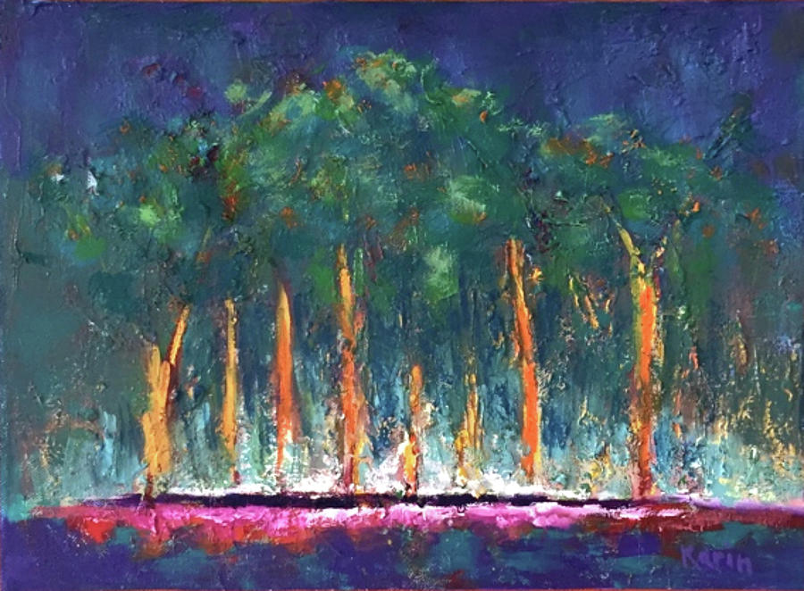 A Few Trees Painting by Karin Eisermann