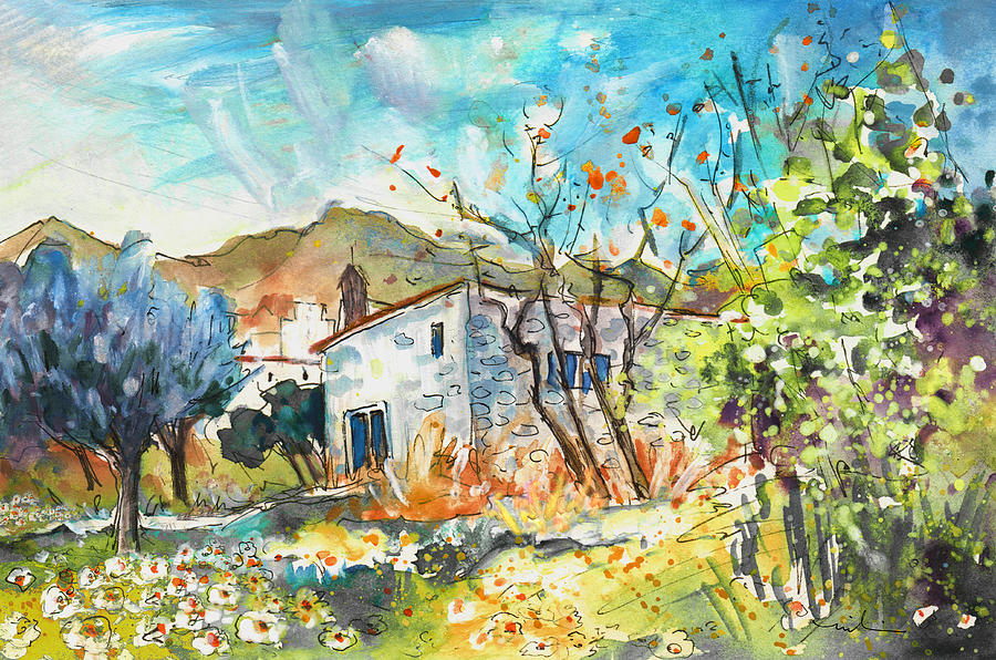 A Finca In Turre 03 Painting by Miki De Goodaboom