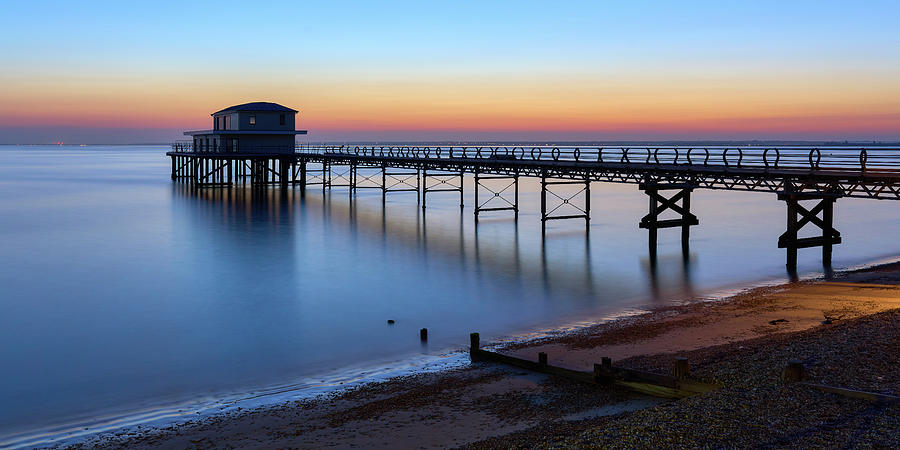 A Fine Art Panorama Print of Totland Bay Pier on The Isle of Wight ...