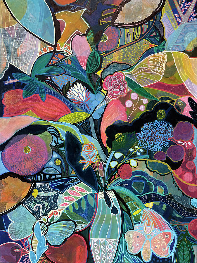 Abstract Painting - A Fleeting Dance by Cheri Glover Abstract Painting - A Fleeting Dance by Cheri Glover