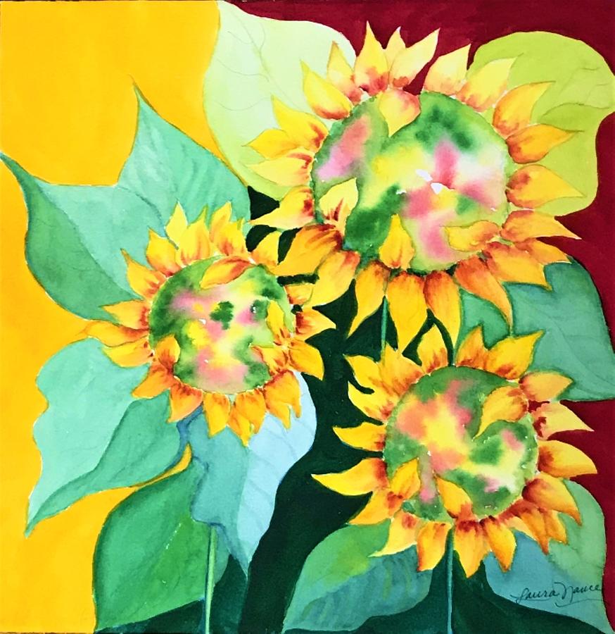 Flower Painting - A Flora Borealis by Laura Nance