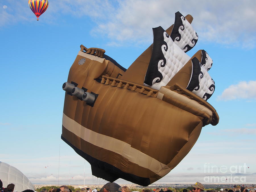 A Flying Boat at the Albuquerque International Hot Air Balloon Fiesta Photograph by L Bosco