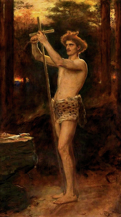 A Forerunner  Painting by John Everett Millais