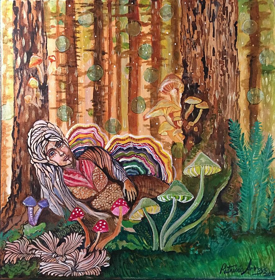 A forest dream Painting by Patricia Arroyo