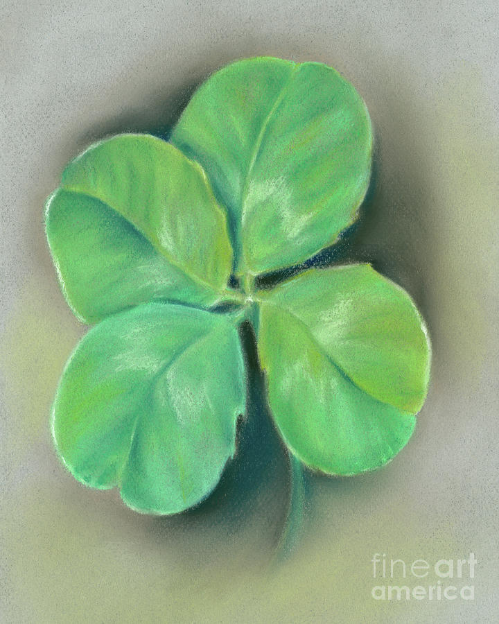 A Four Leaf Clover for Luck Painting by MM Anderson