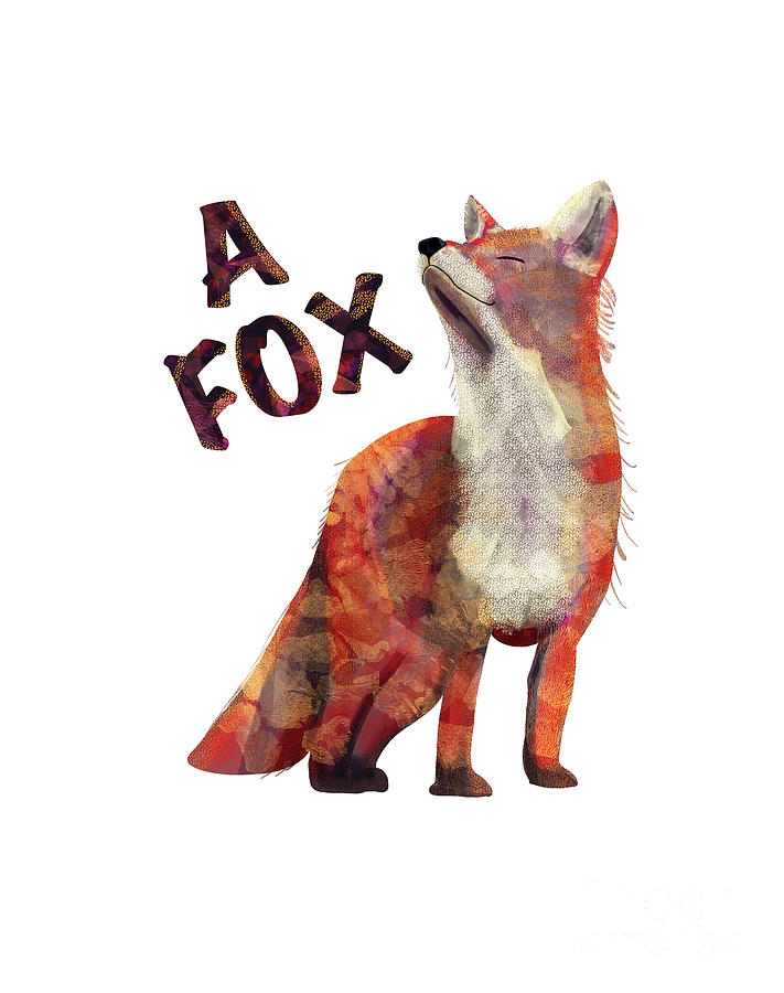 A Fox Digital Art by Lidija Ivanek - SiLa