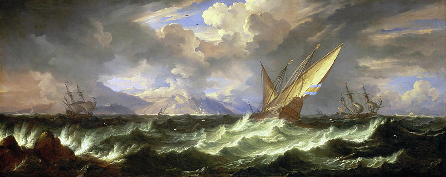 A Fresh Breeze In The Mediterranean - Pieter Mulier II Painting by War Is Hell Store