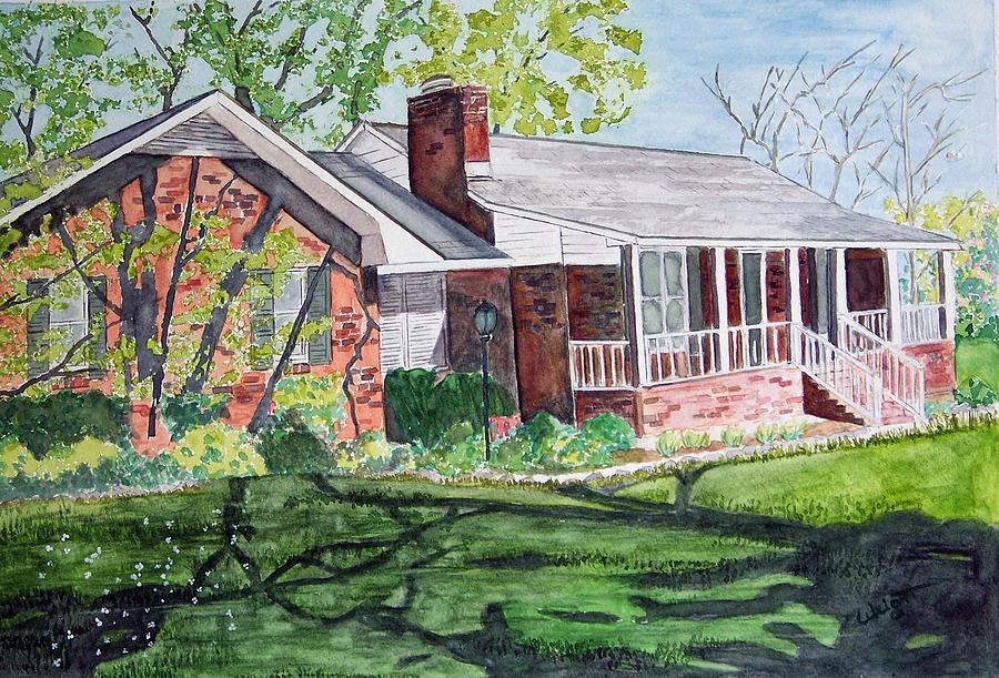 A Friends House  SOLD Painting by Larry Wright