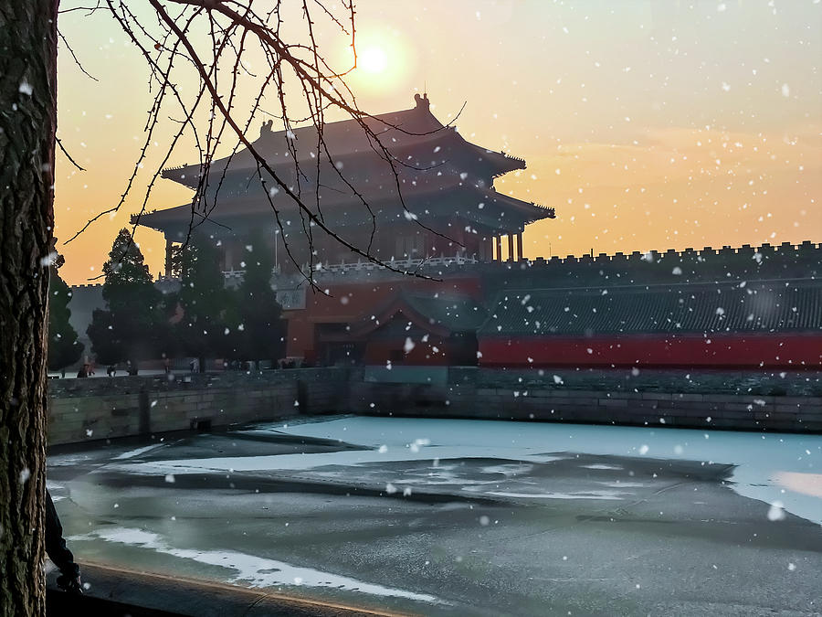 A Frozen Forbidden City Photograph by Christine Ley