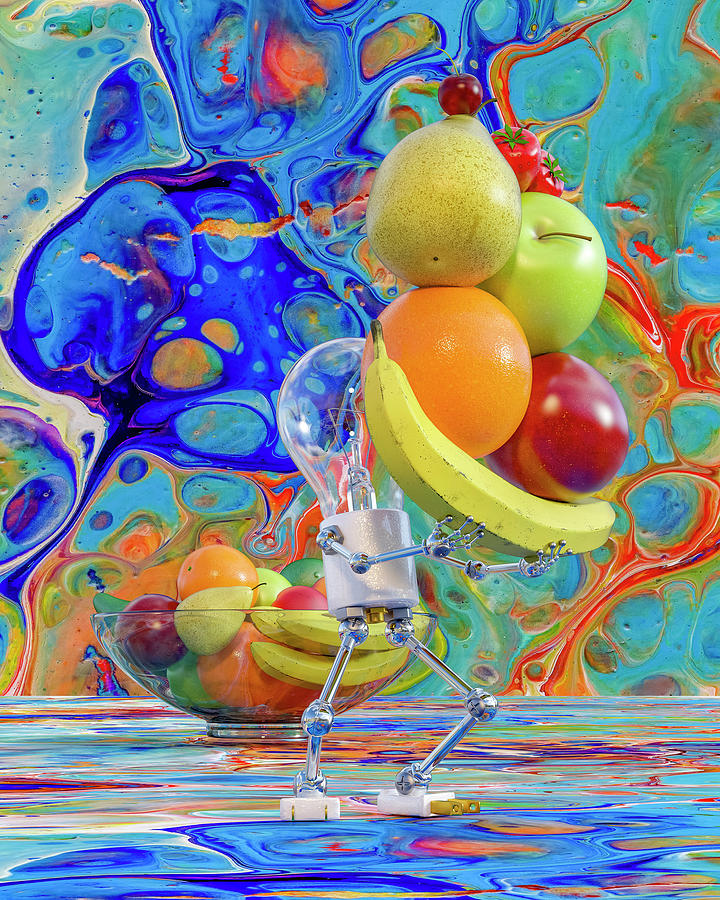 A Fruity Bright Idea Digital Art