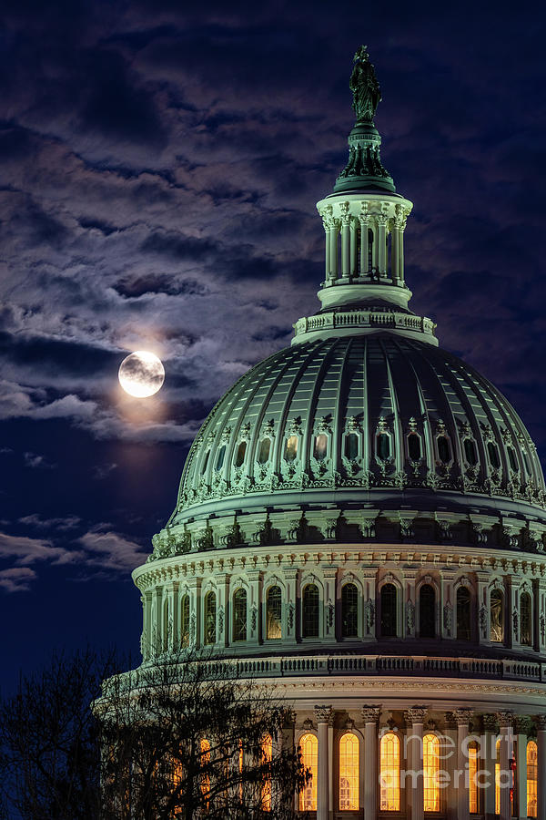 A Full Moon Over the Dome Photograph by Mike Iserman | Fine Art America