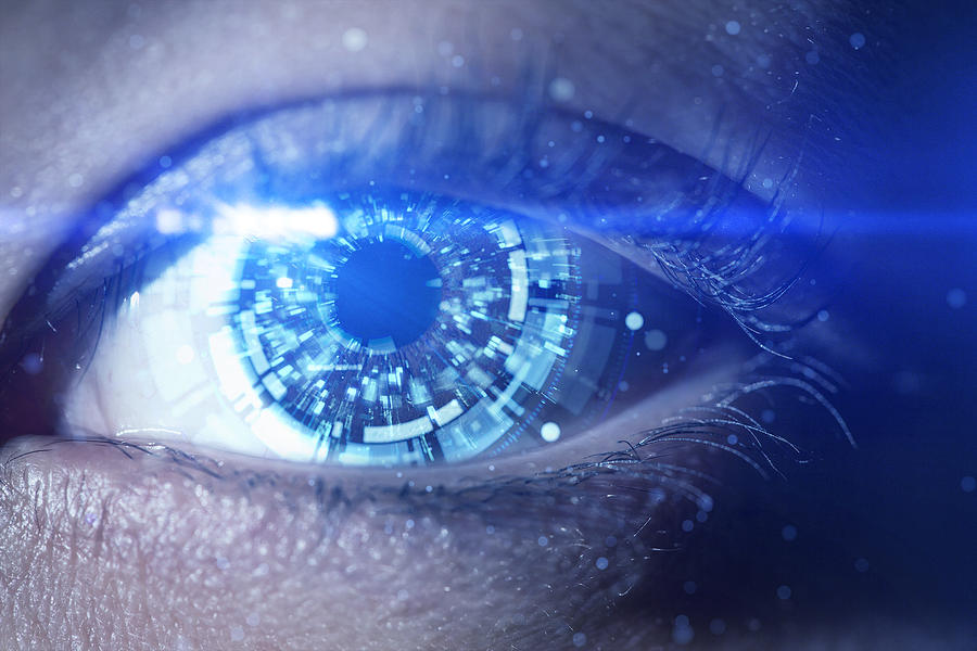A futuristic robotic eye Photograph by Yuichiro Chino