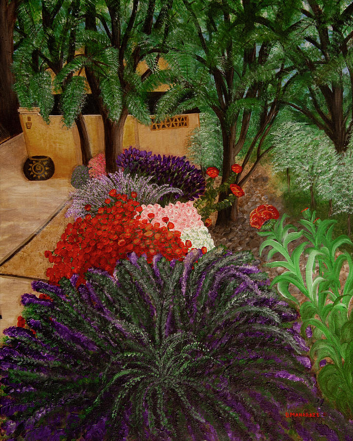 A Garden to Remember Painting by Donna  Manaraze
