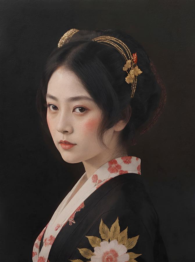 A Geishas Tale Digital Art by Samuel HUYNH A Geishas Tale Digital Art by Samuel HUYNH