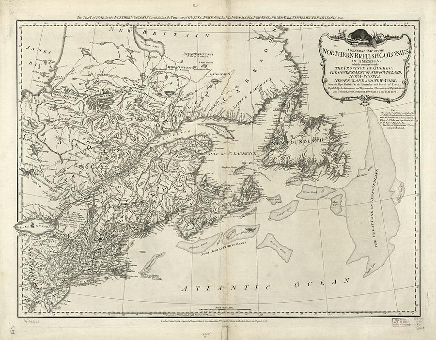 A general map of the northern British colonies in America. Which ...