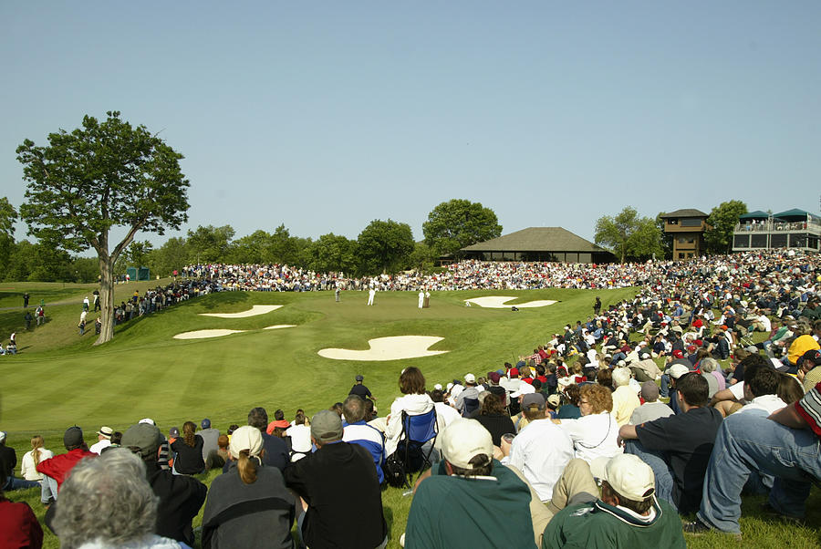 A general-view of the 18th green  Photograph by Scott Halleran