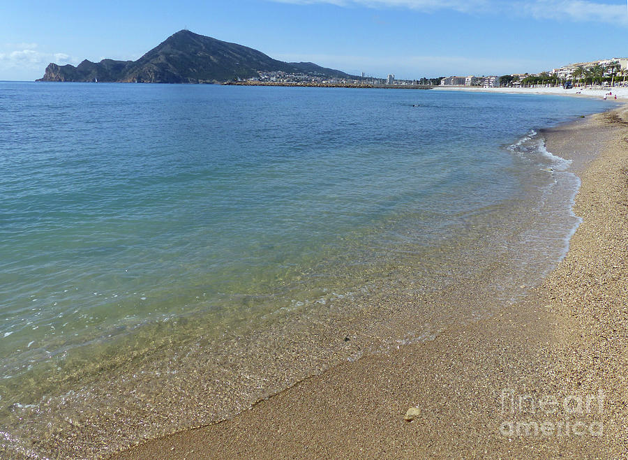 A gentle sea at Altea - Alicante - Spain Photograph by Phil Banks