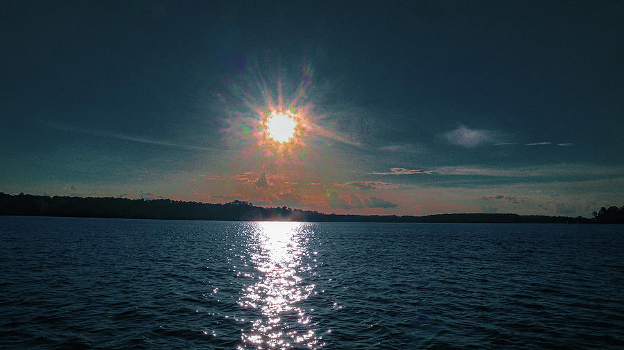 A Georgia Acid Lake Sunset Photograph by Ed Williams