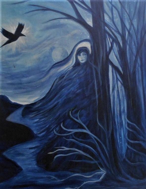 A Celtic Ghost Painting by Carolyn LeGrand