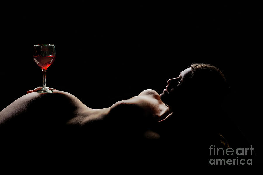 Wine Photograph - A Girl and Her Wine by Ed Taylor