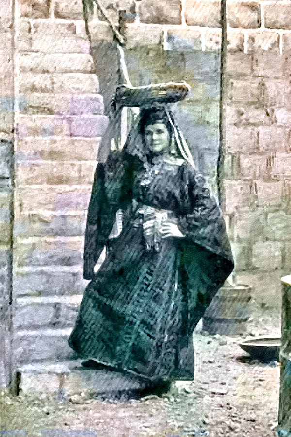 A Girl from Bethlehem in 1905 Photograph by Munir Alawi