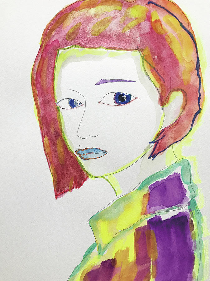 Portrait Painting - A Girl by Hikaru Yamamoto