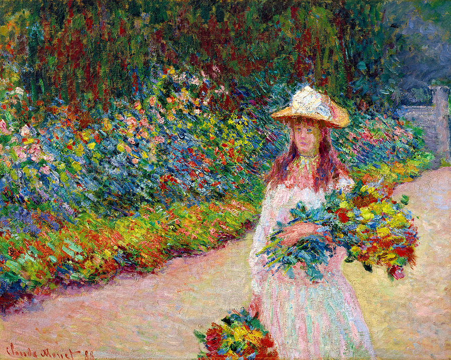 Blonde Girl with a Parasol by Claude Monet - wide 4