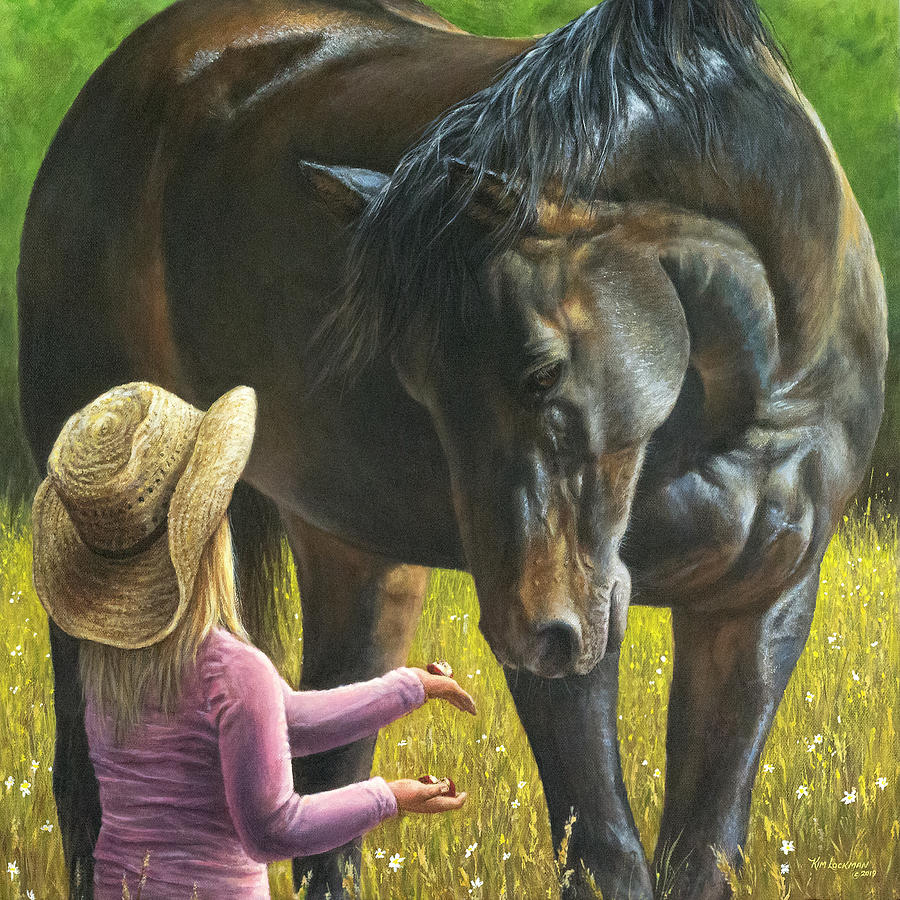 A Girls Best Friend Painting by Kim Lockman
