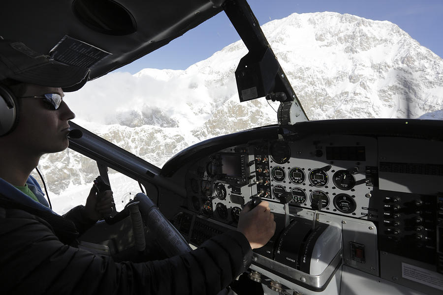 A glacier Pilot in cockpit Photograph by Bruce Yuanyue Bi
