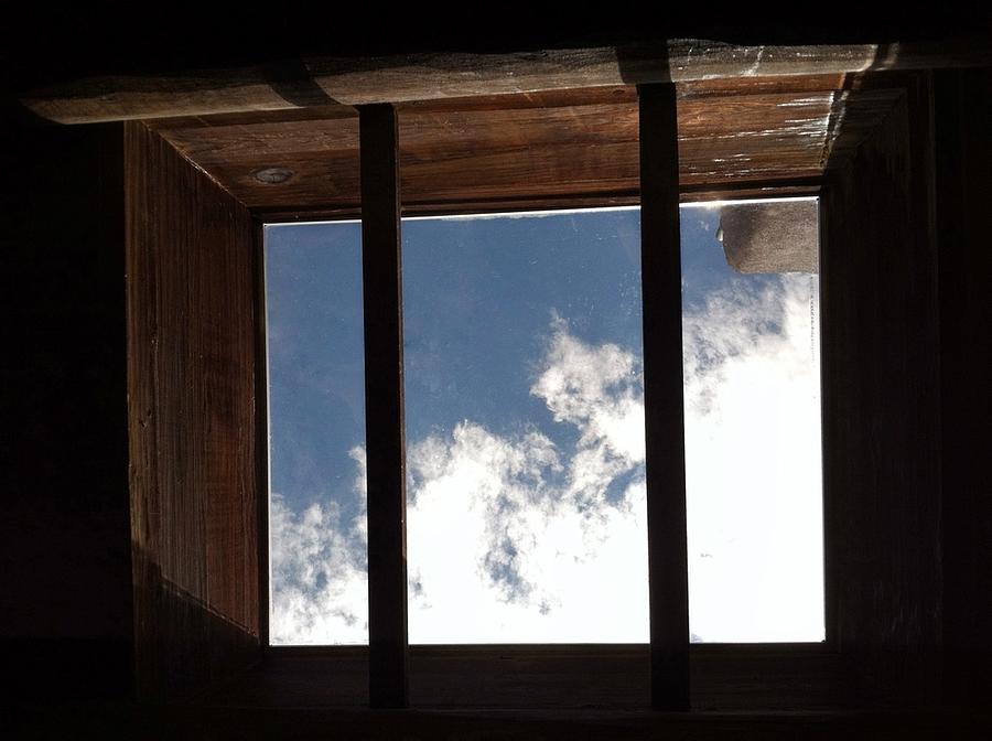 Santa Fe Photograph - A Glimpse of Sky by Margaret Emory Design