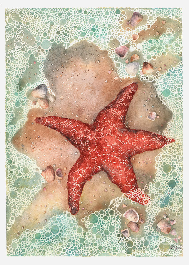 A Glimpsed Star Painting by Hilda Wagner