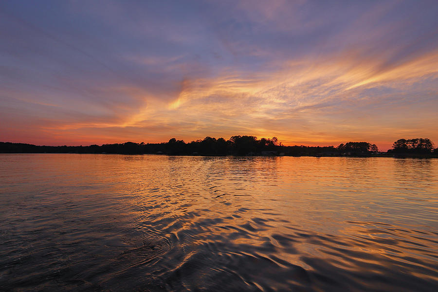 A Golden Lake Curtain Close Photograph by Ed Williams