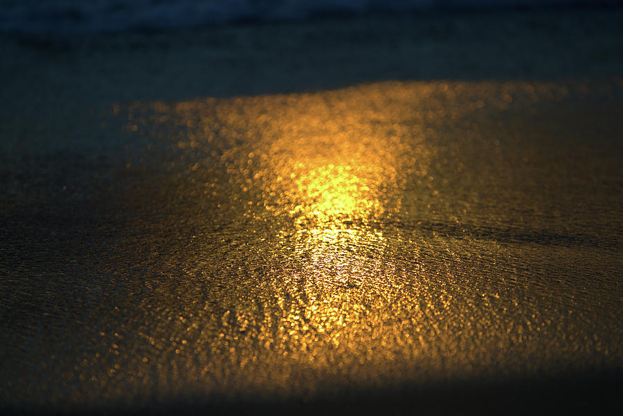 A golden scenery at a beach Photograph by Siyano Prach - Pixels