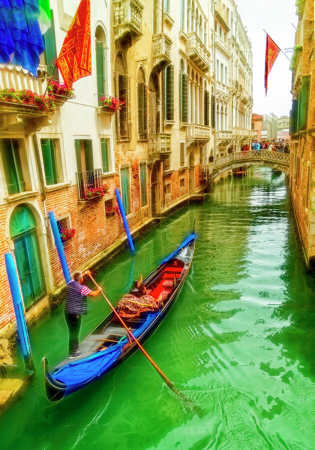 A Gondola in Venice Photograph by Kay Brewer
