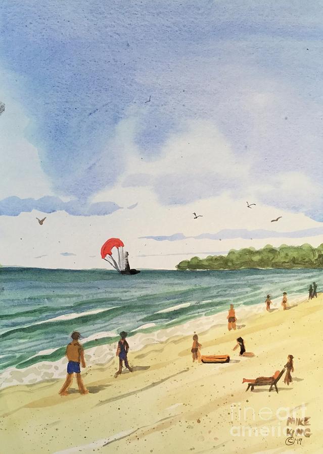 A Good Day on Holmes Beach Bradenton Fl Painting by Mike King