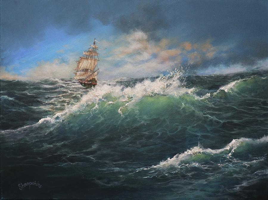 A Good Ship Painting by Tom Shropshire
