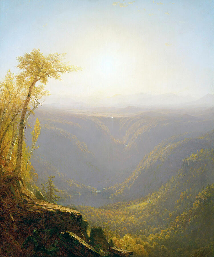 A Gorge In The Mountains, by year 1880 Painting by Sanford Robinson Gifford A Gorge In The Mountains, by year 1880 Painting by Sanford Robinson Gifford