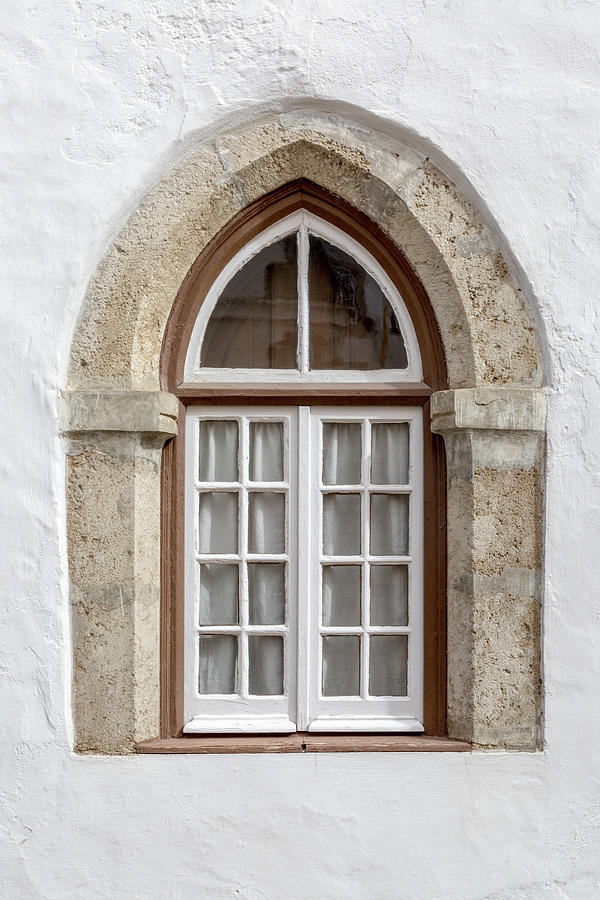 A Gothic Window in Obidos Photograph by W Chris Fooshee