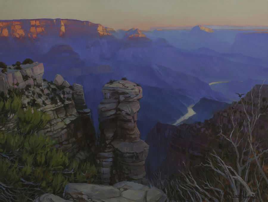 A Grand Morning View Painting by Steve Henderson