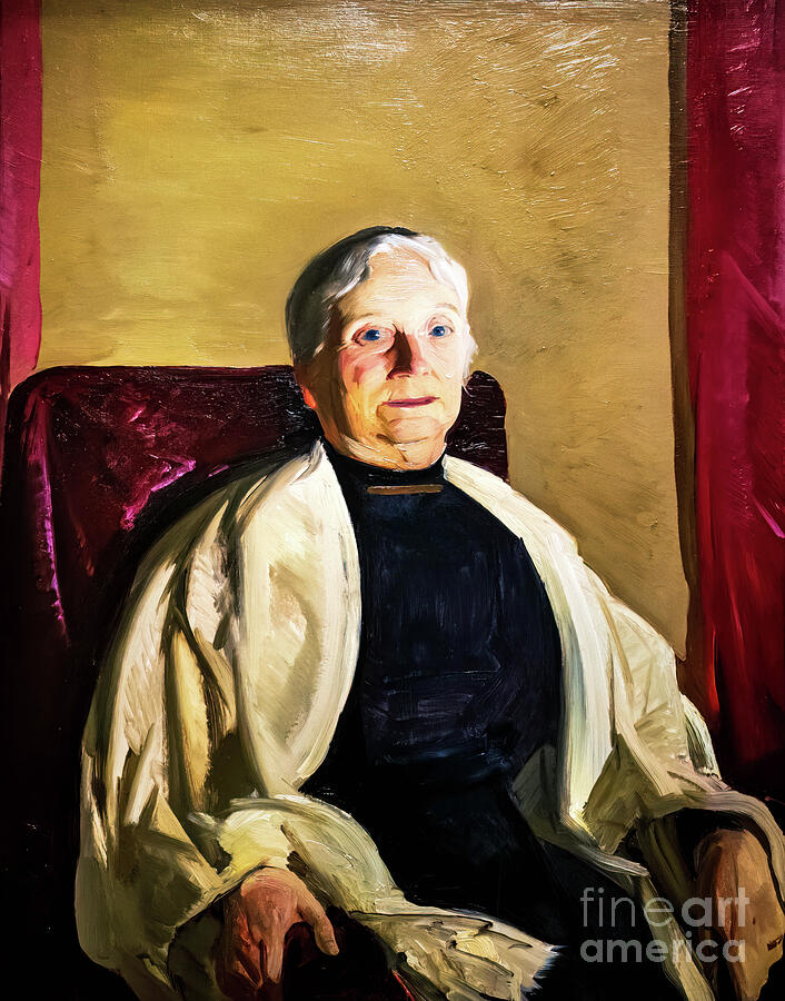 A Grandmother by George Bellows 1914 Painting by George Bellows