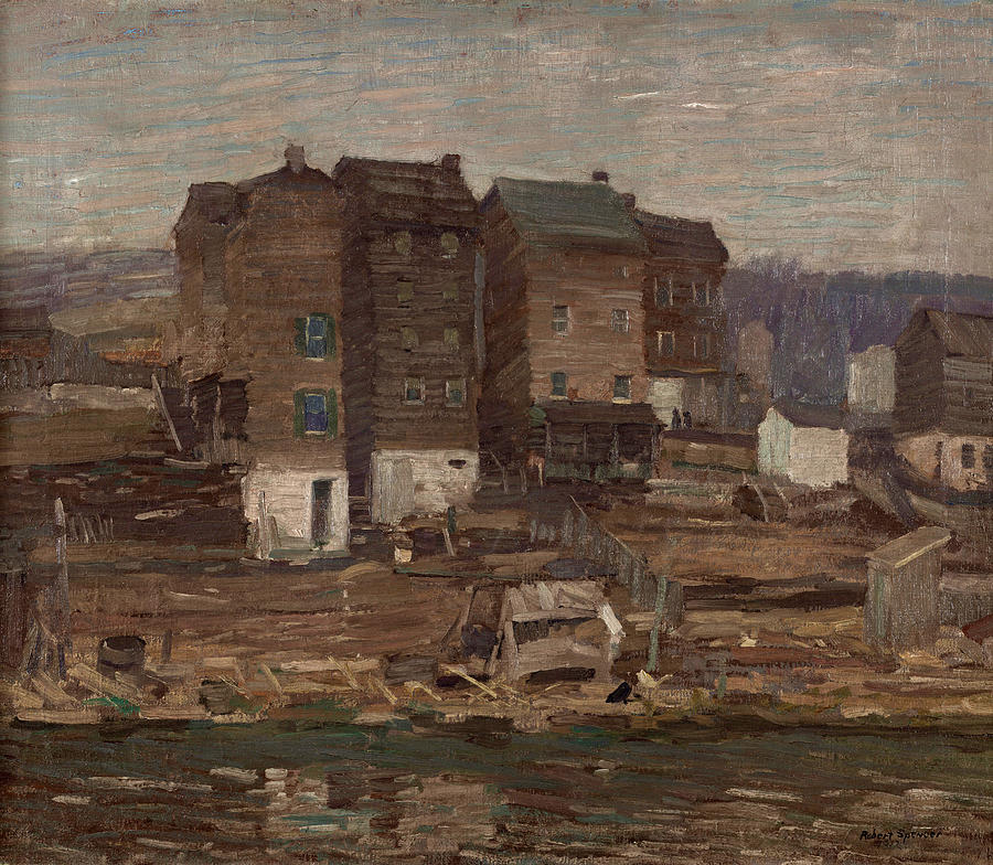A Gray Day Painting by Robert Spencer - Pixels
