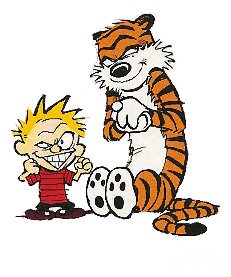 A Great Impact On Bill Watterson Vintage Style Digital Art by Calvin ...