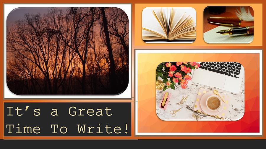 A Great Time To Write Mixed Media by Nancy Ayanna Wyatt