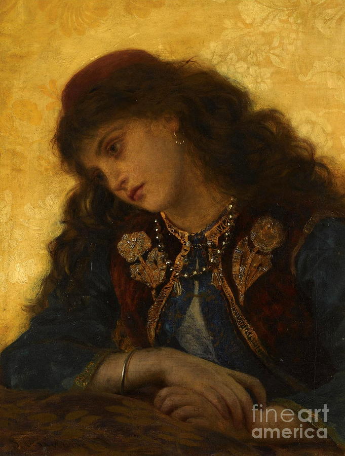 A Greek Girl Painting by Sophie Gengembre Anderson