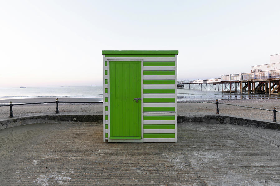 A Green and White hut Photograph by Stuart Allen