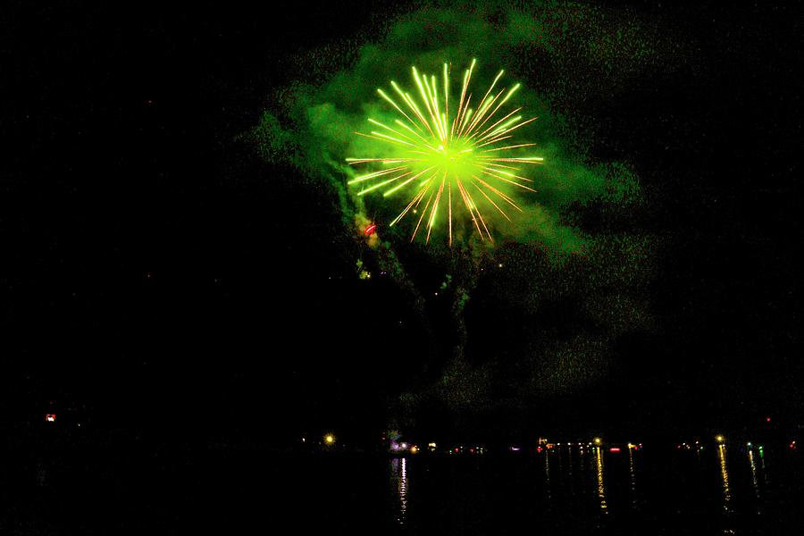 A Green Popper Firework  Photograph by Ed Williams