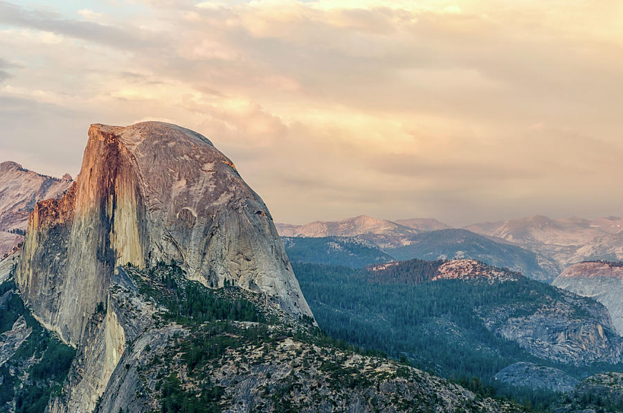 A Half Dome Sunset Photograph by Joseph S Giacalone