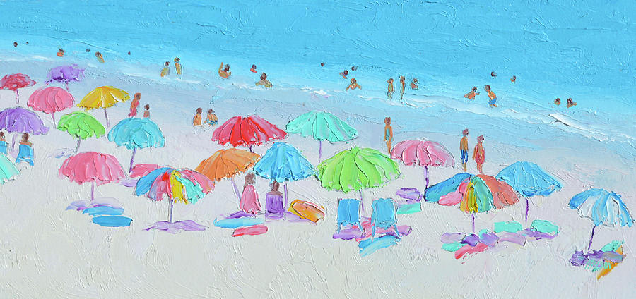 A Hampton Beach Summer Painting by Jan Matson